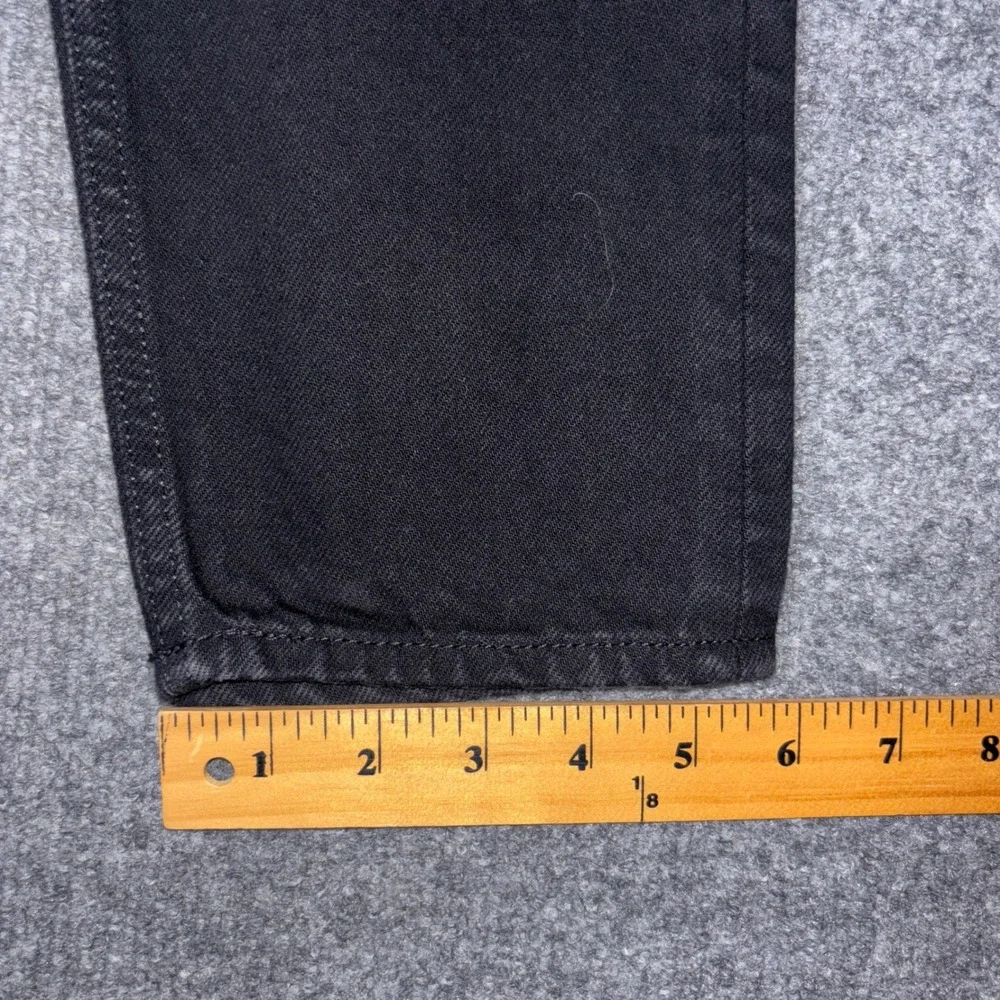 COS Jeans Mens 29x32 Black Regular Tapered Leg Mid Rise Cotton Button Fly